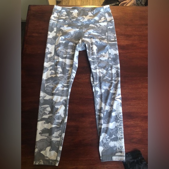 Grey/white camouflage tights with pockets, comfortable - Picture 1 of 4